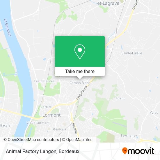 Animal Factory Langon map