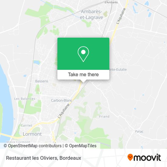 Restaurant les Oliviers map