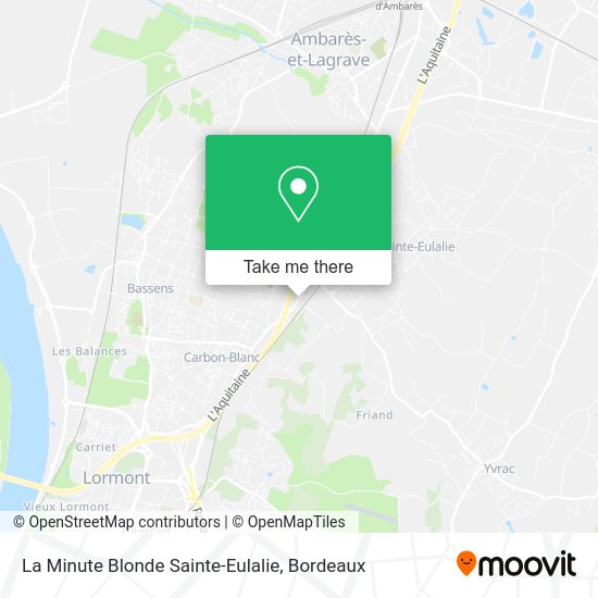 La Minute Blonde Sainte-Eulalie map