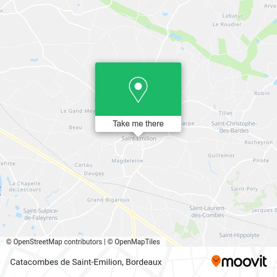 Catacombes de Saint-Emilion map