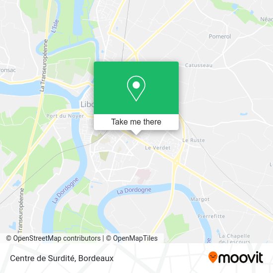 Centre de Surdité map