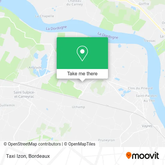 Taxi Izon map