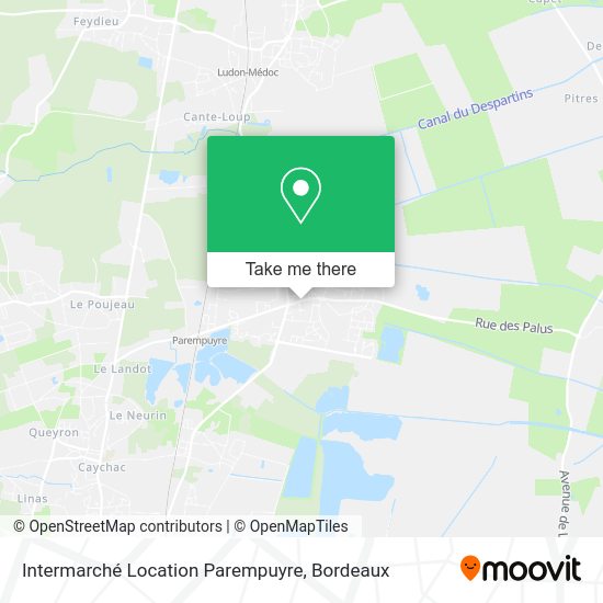 Intermarché Location Parempuyre map