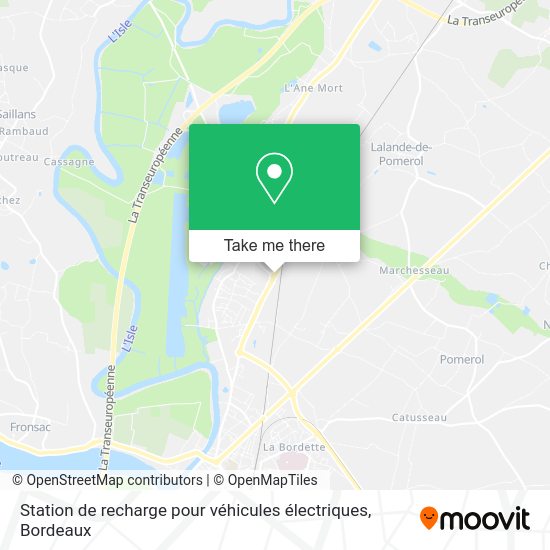 Station de recharge pour véhicules électriques map