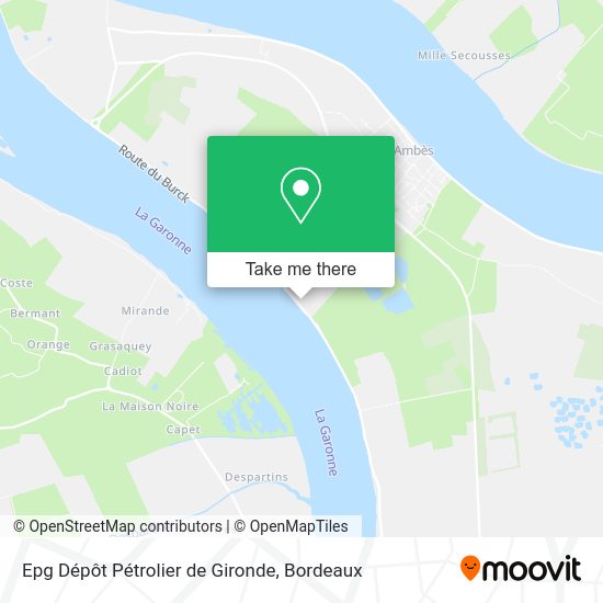 Epg Dépôt Pétrolier de Gironde map
