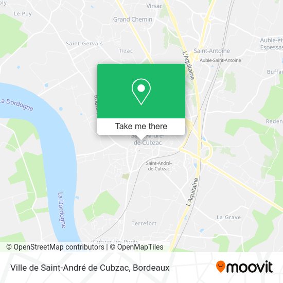 Ville de Saint-André de Cubzac map