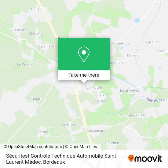 Sécuritest Contrôle Technique Automobile Saint Laurent Médoc map