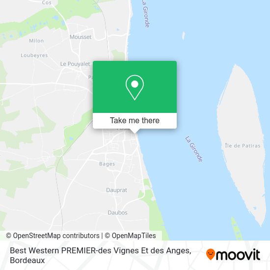 Best Western PREMIER-des Vignes Et des Anges map