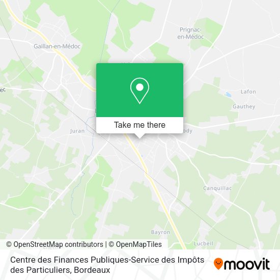 Centre des Finances Publiques-Service des Impôts des Particuliers map