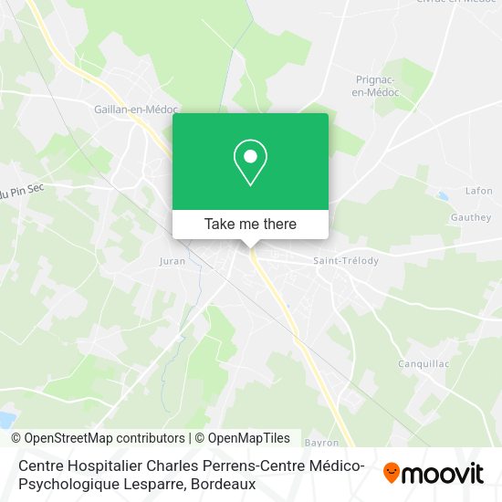 Centre Hospitalier Charles Perrens-Centre Médico-Psychologique Lesparre map