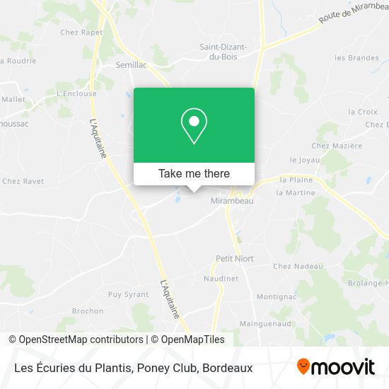 Les Écuries du Plantis, Poney Club map