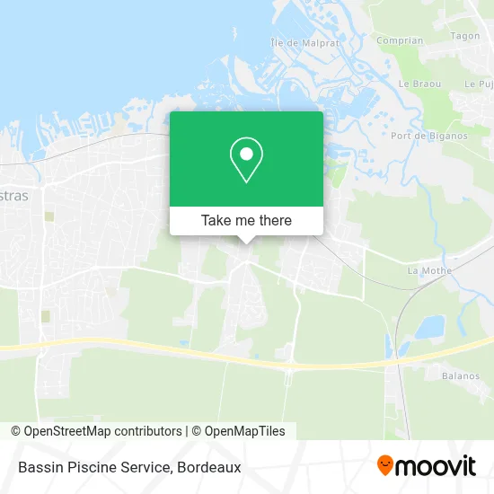 Bassin Piscine Service map