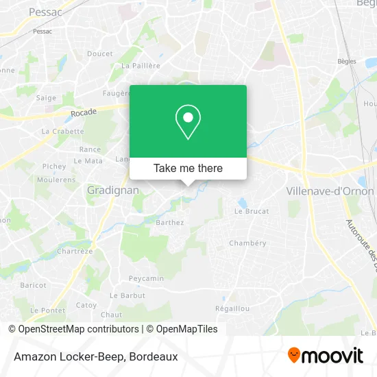 Amazon Locker-Beep map