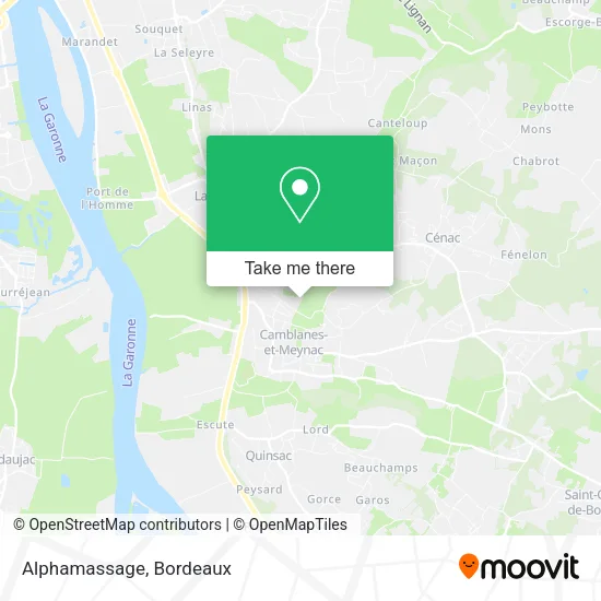 Alphamassage map