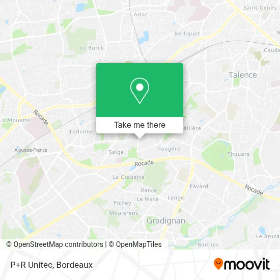 P+R Unitec map