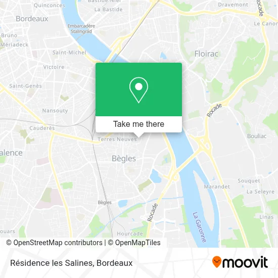 Résidence les Salines map