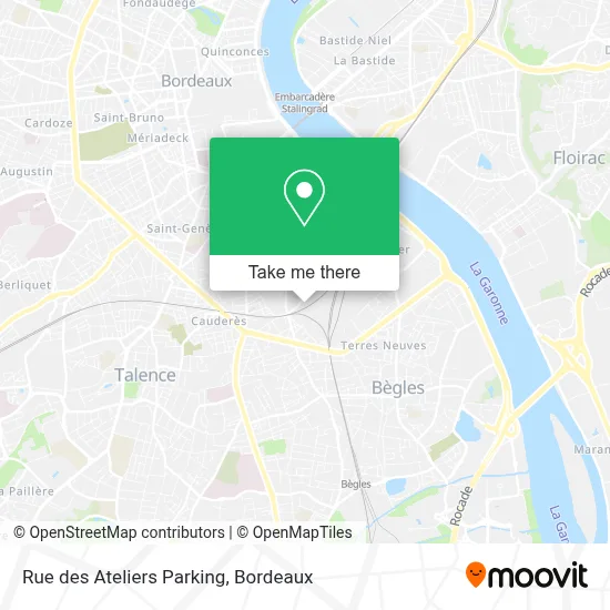 Rue des Ateliers Parking map