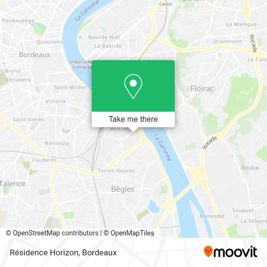 Résidence Horizon map