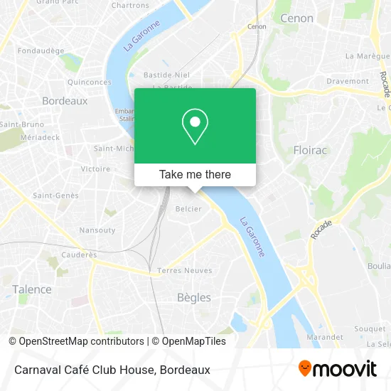 Carnaval Café Club House map