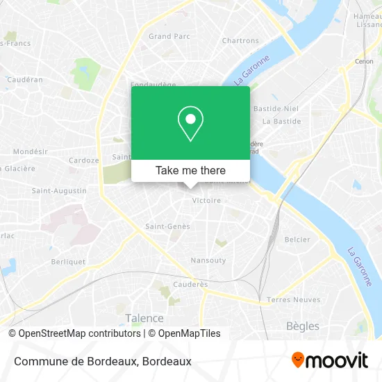 Commune de Bordeaux map