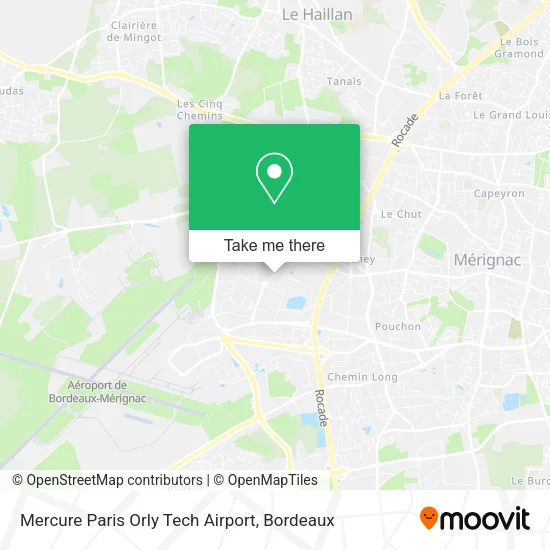 Mercure Paris Orly Tech Airport map