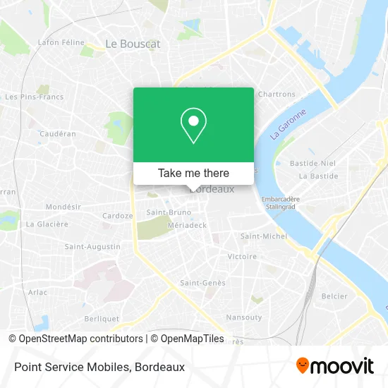 Point Service Mobiles map