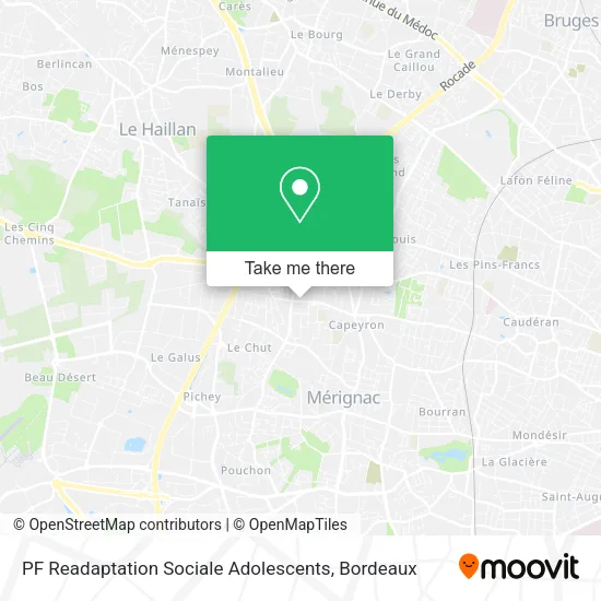 PF Readaptation Sociale Adolescents map