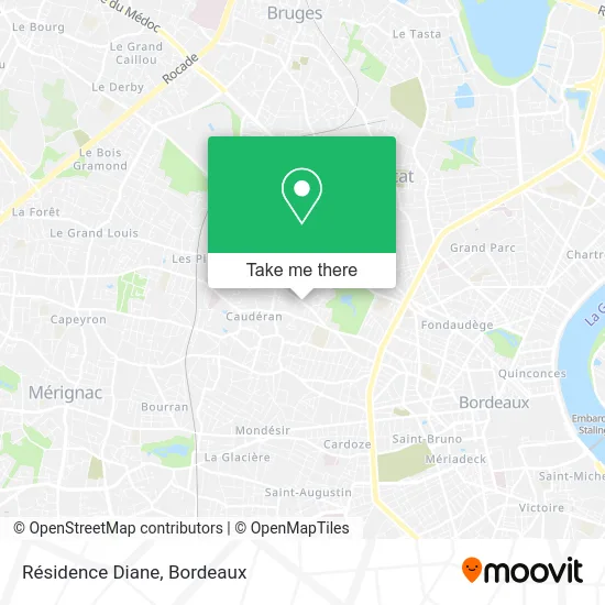 Résidence Diane map