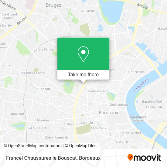 Francel Chaussures le Bouscat map