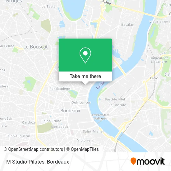 M Studio Pilates map