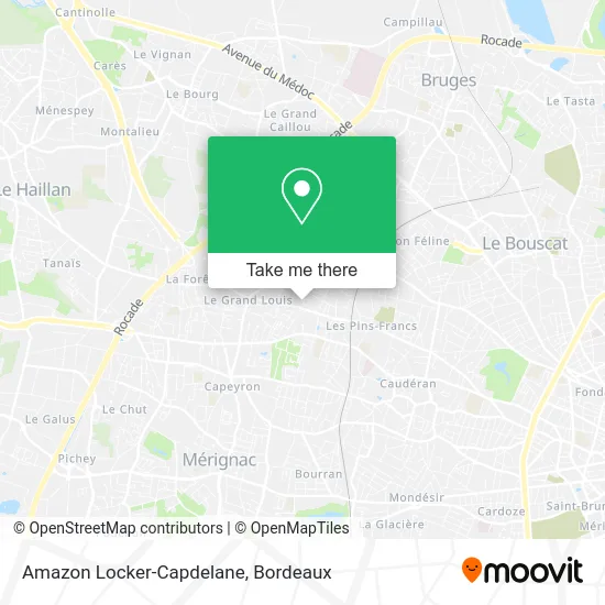 Amazon Locker-Capdelane map