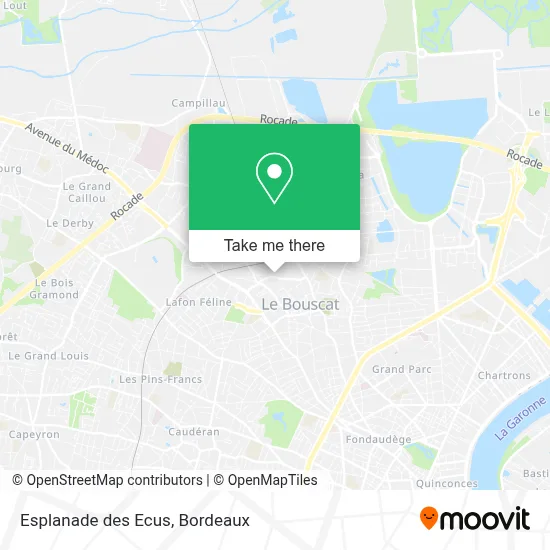 Esplanade des Ecus map