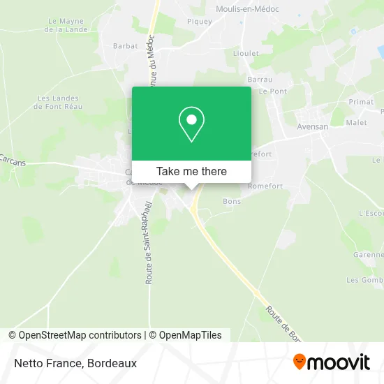 Netto France map