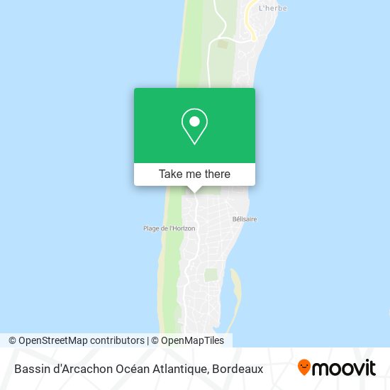 Bassin d'Arcachon Océan Atlantique map