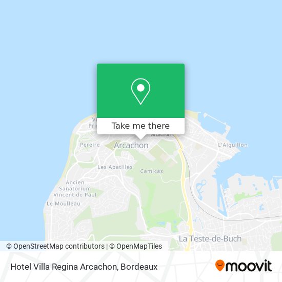 Hotel Villa Regina Arcachon map