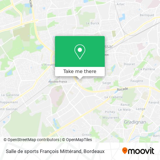 Salle de sports François Mittérand map