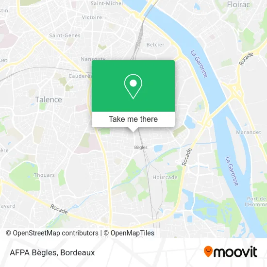 Mapa AFPA Bègles