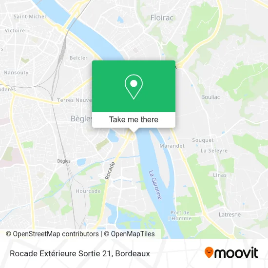 Rocade Extérieure Sortie 21 map