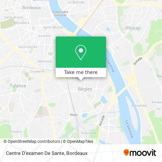 Centre D'examen De Sante map