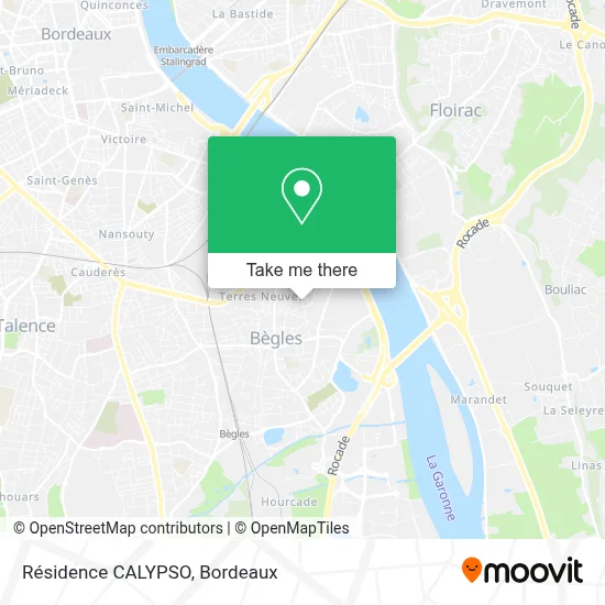Résidence CALYPSO map