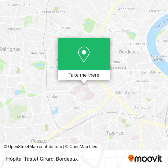 Hôpital Tastet Girard map