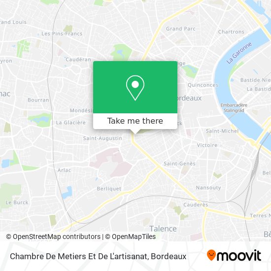 Chambre De Metiers Et De L'artisanat map