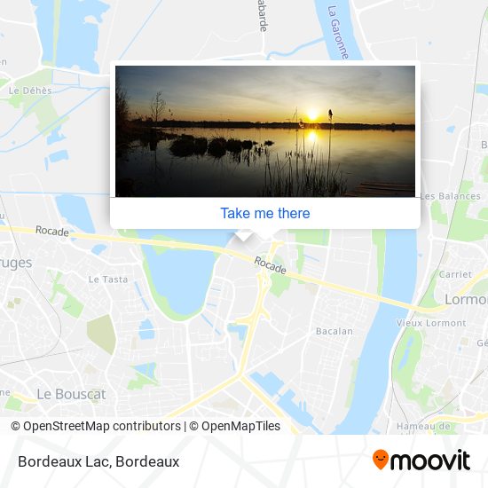 Mapa Bordeaux Lac