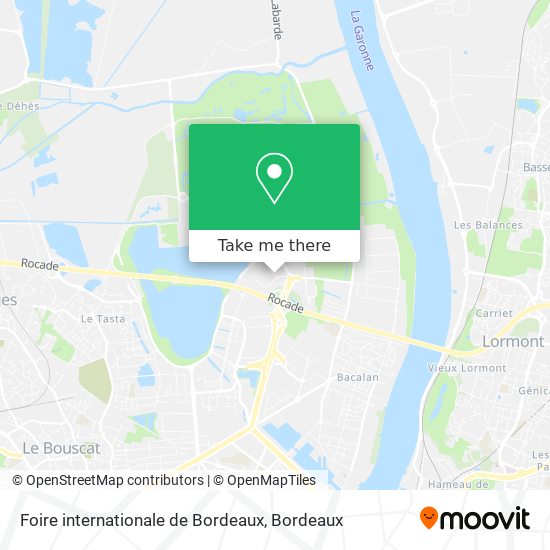 Foire internationale de Bordeaux map