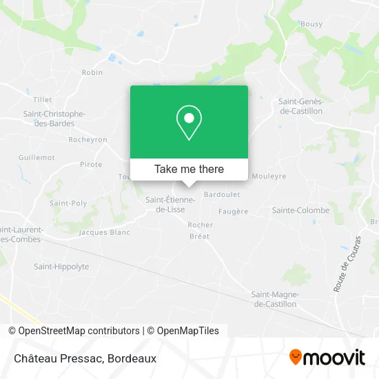 Château Pressac map