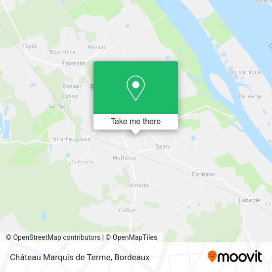 Château Marquis de Terme map