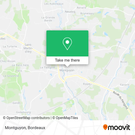 Montguyon map