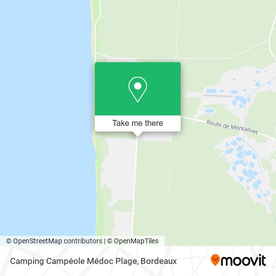 Camping Campéole Médoc Plage map