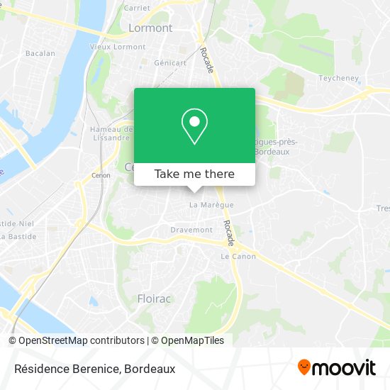 Résidence Berenice map