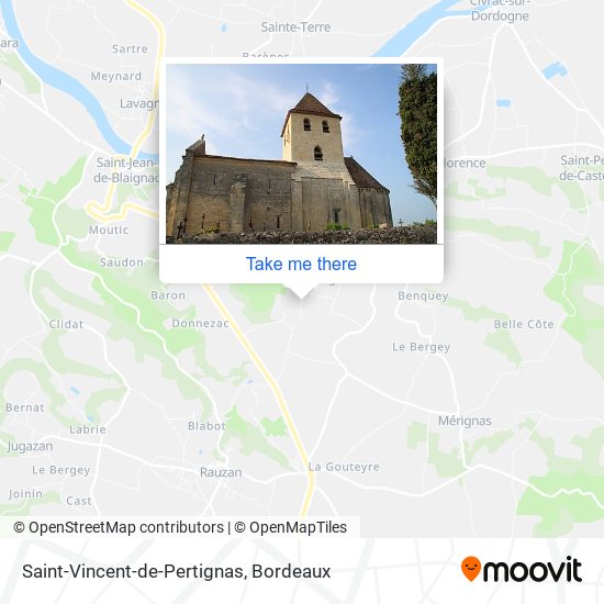 Mapa Saint-Vincent-de-Pertignas